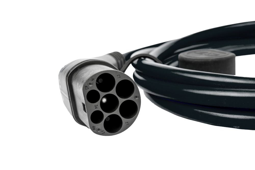 go-e Typ 2 auf Typ 1 Kabel black 7,4 kW 5 m